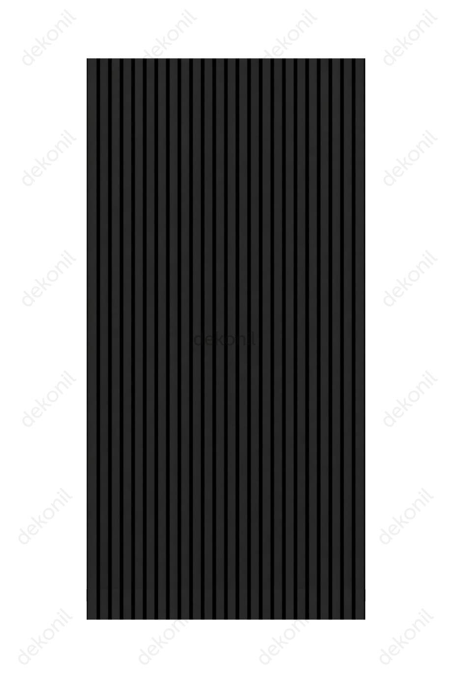 Yeni Nesil Lambri Duvar Paneli Siyah 100*275 cm