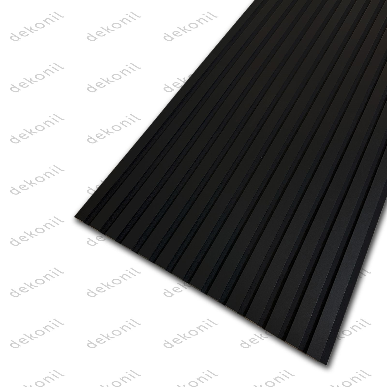 Yeni Nesil Lambri Duvar Paneli Siyah 60*275 cm