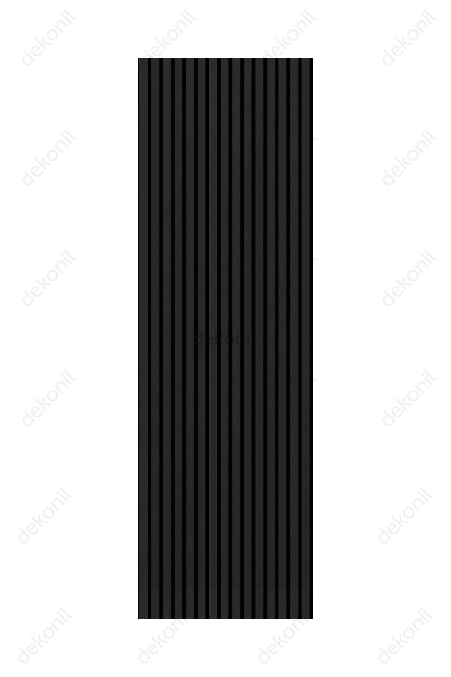 Yeni Nesil Lambri Duvar Paneli Siyah 60*275 cm