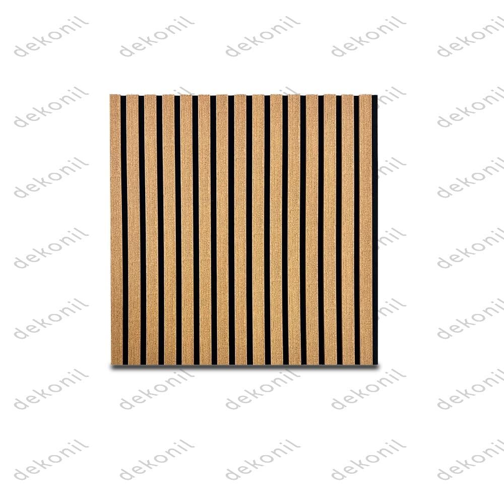 Yeni Nesil Lambri Duvar Paneli Teak 60*60 cm