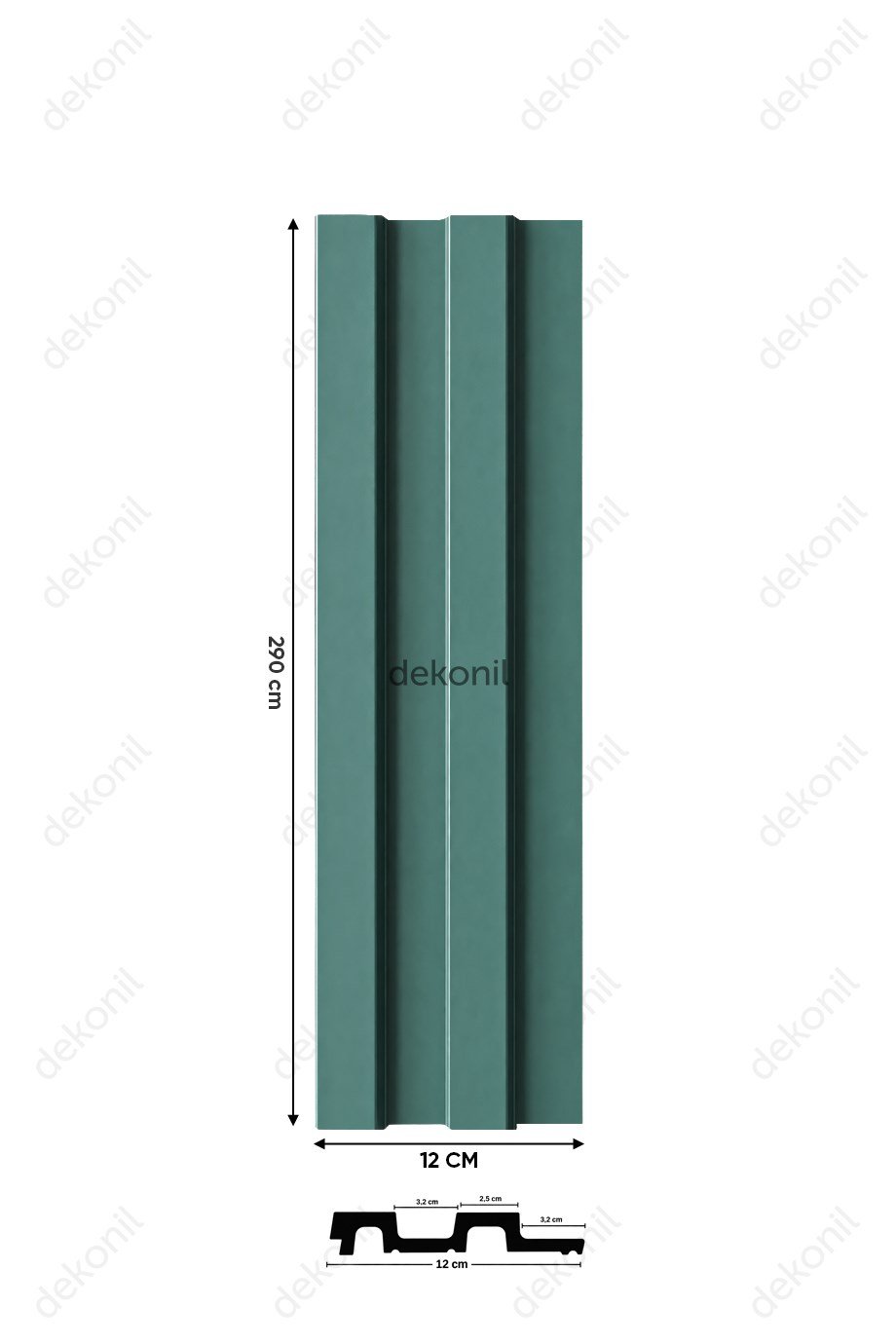 Yeşil Tavan ve Duvar Lambri 12cm