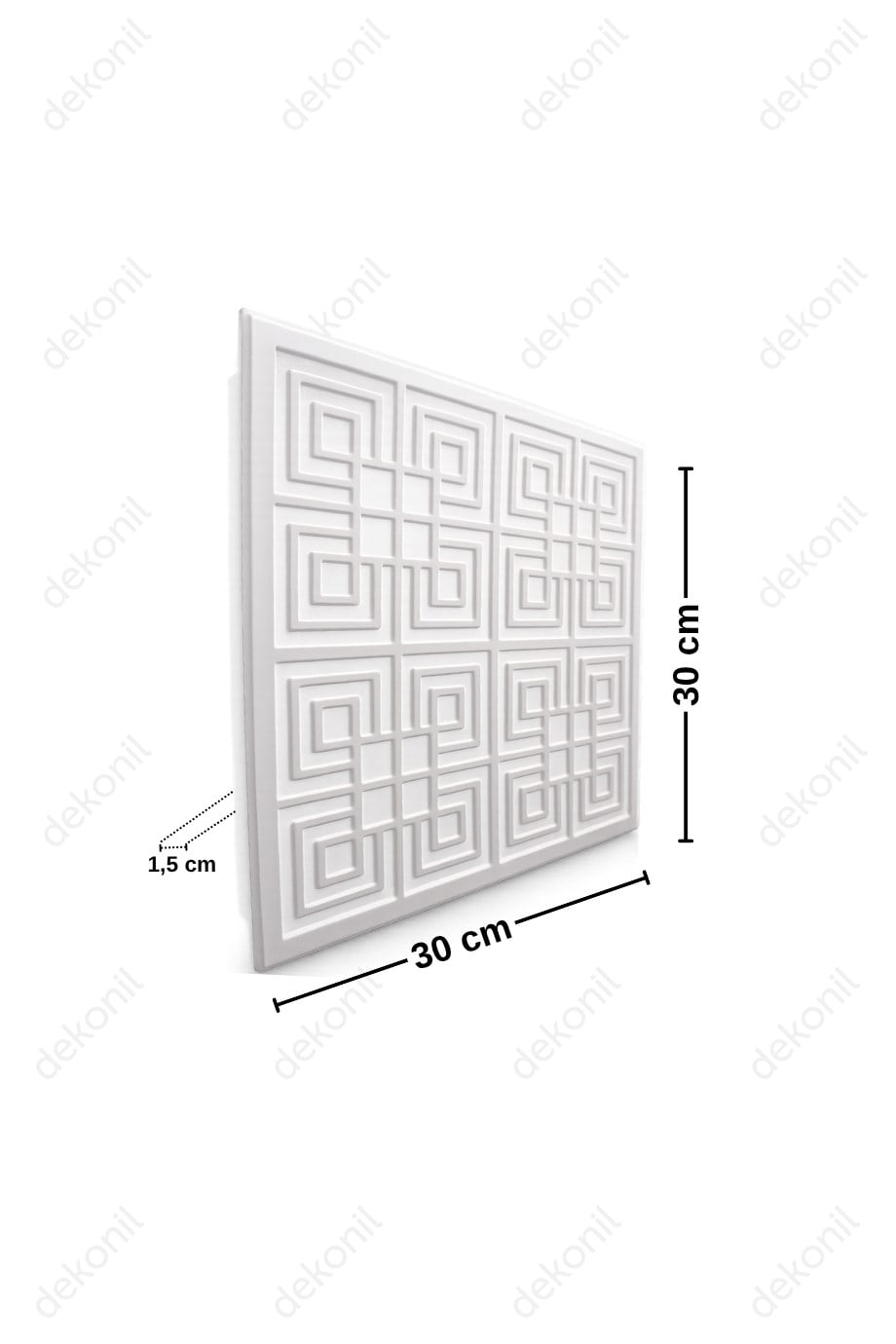 Yonca Clip-in (Klipin) PVC Asma Tavan Kaplama Paneli 30*30 cm