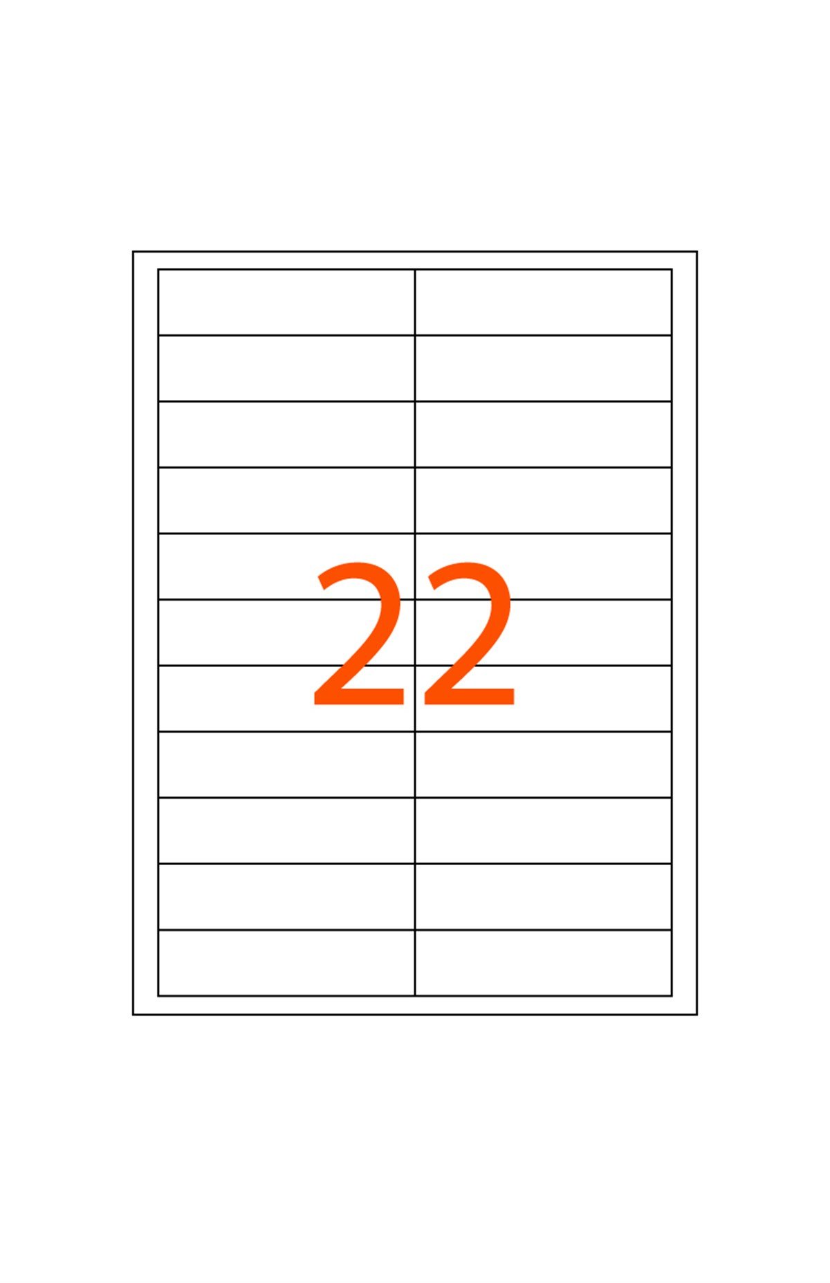 105 x 25 mm Lazer Etiketi JB-1222