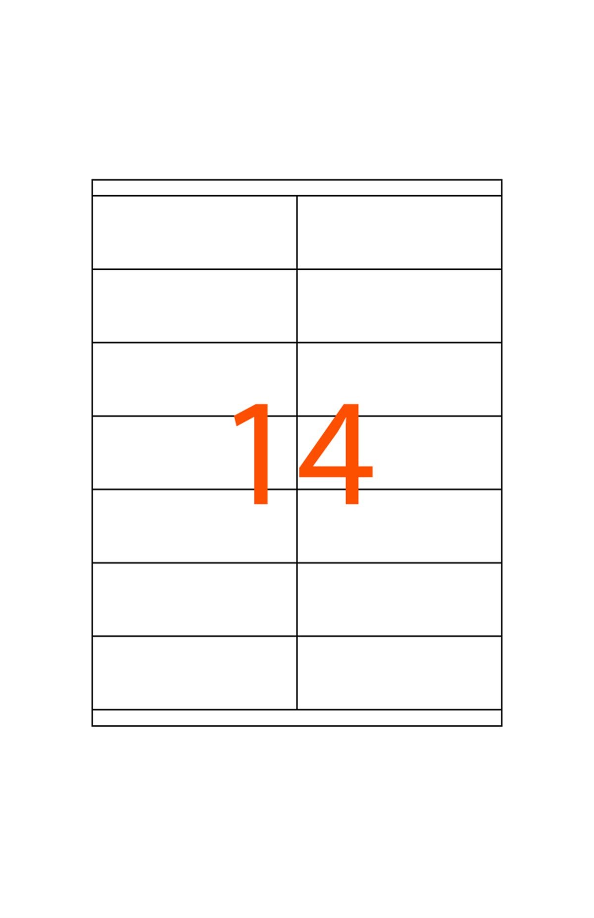 105 x 41 mm Lazer Etiketi JB-1114