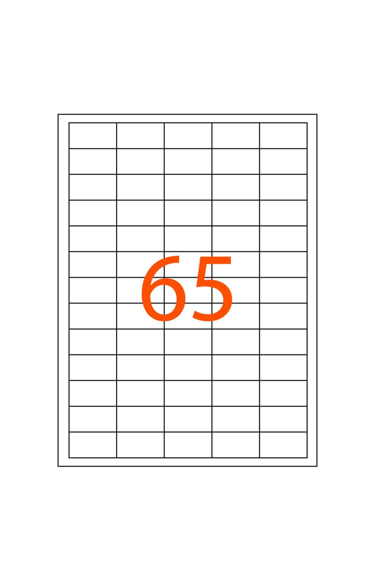 38.1 x 21.2 mm Lazer Etiketi JB-1165