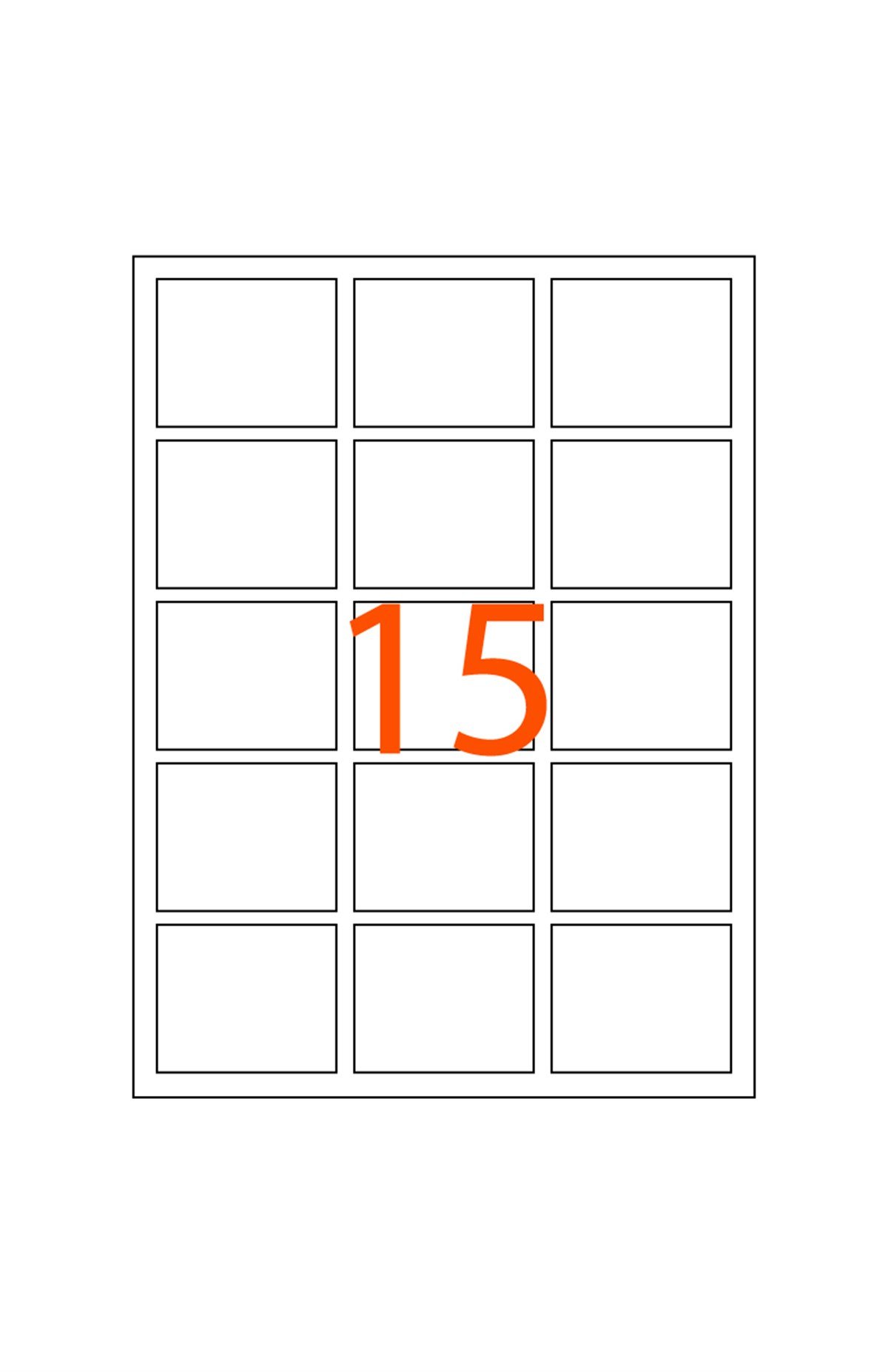 45 x 45 mm Lazer Etiketi JB-1015