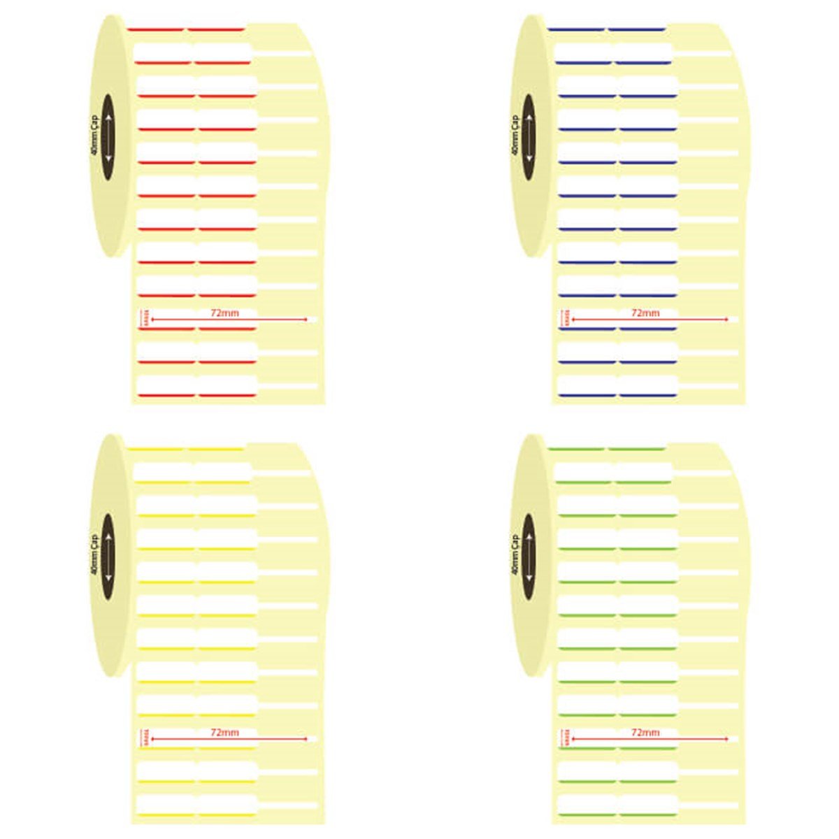 Çok Amaçlı EtiketlerKuyumcu Etiketi Alt Kısım Renkli