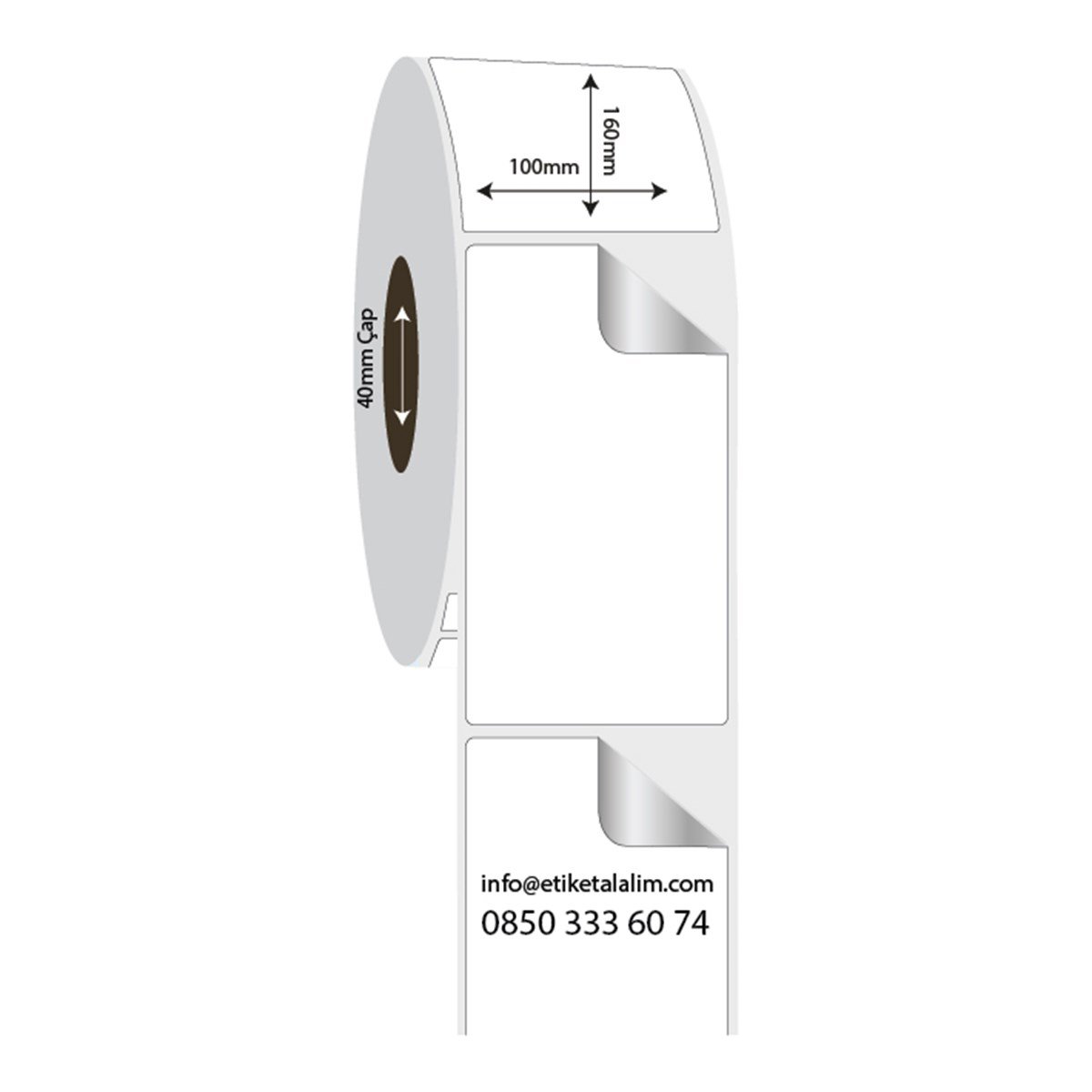 Fastyre Etiket (Sticker)100mm x 160mm Fastyre Etiket