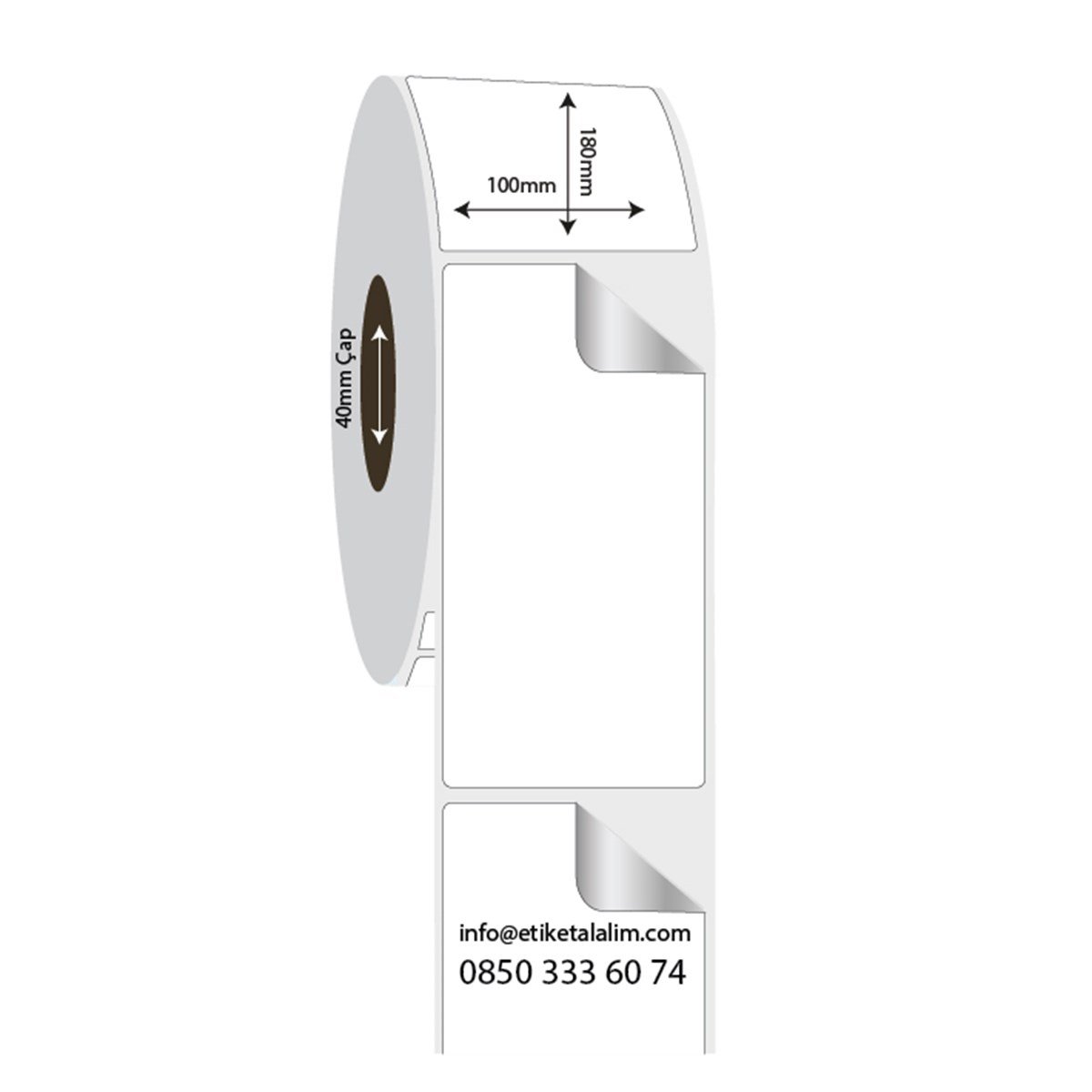 Fastyre Etiket (Sticker)100mm x 180mm Fastyre Etiket