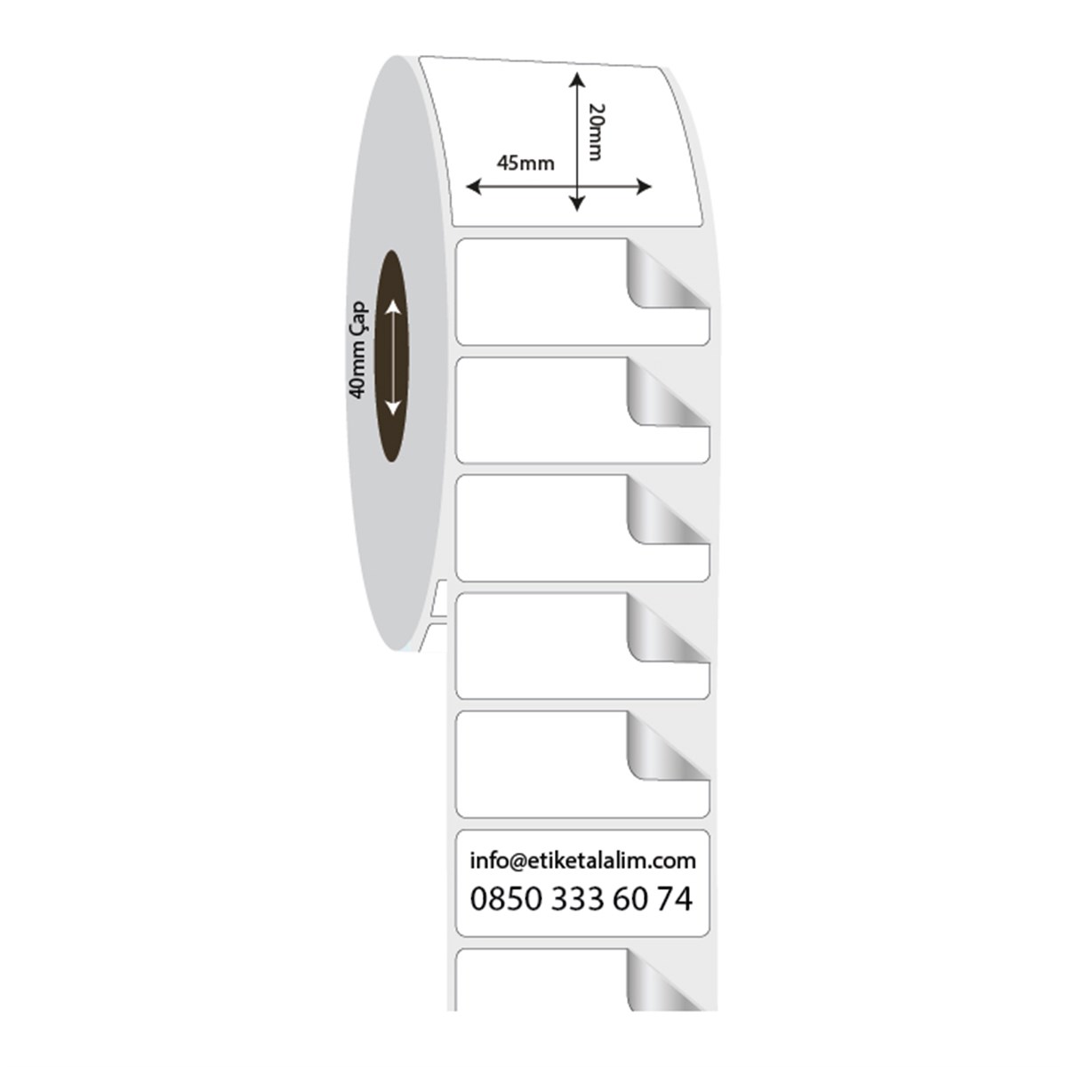Fastyre Etiket (Sticker)45mm x 20mm Fastyre Etiket