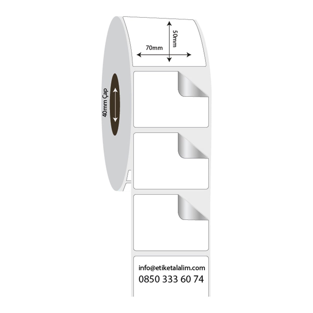 Fastyre Etiket (Sticker)70mm x 50mm Fastyre Etiket
