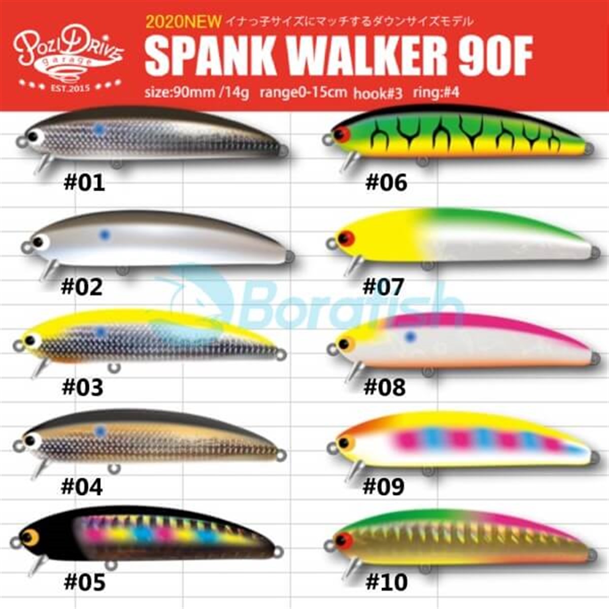 POZIDRIVE GARAGEPDG SPANK WALKER 90F
