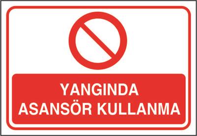 Yangında Asansör Kullanma