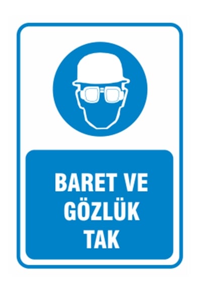 Baret ve Gözlük Tak