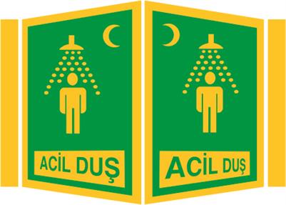 Acil Duş Panoromik levha