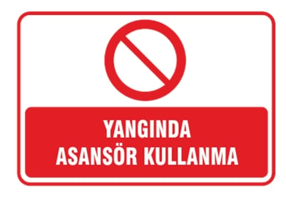 Yangında Asansör Kullanma