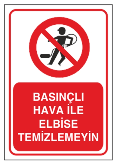 Basınçlı Hava ile Elbise Temizlemeyin