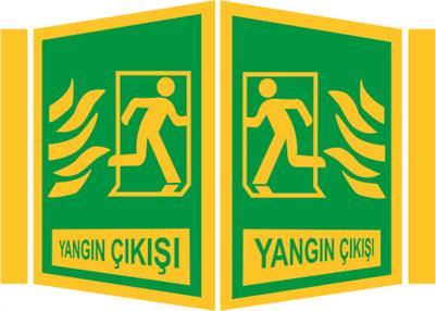 Yangın Çıkışı Panoromik Levha