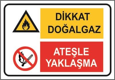 Dikkat Doğalgaz Ateşle Yaklaşma