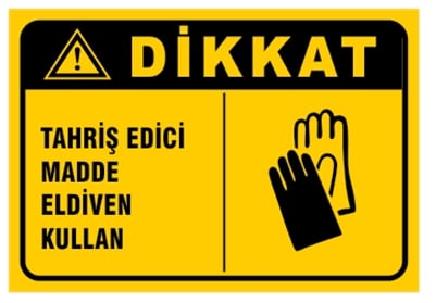 Tahriş Edici Madde Eldiven Kullan