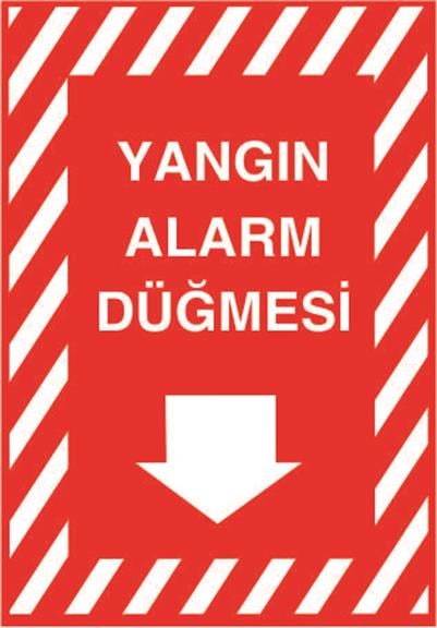 Yangın Alarm Düğmesi Aşağı Ok