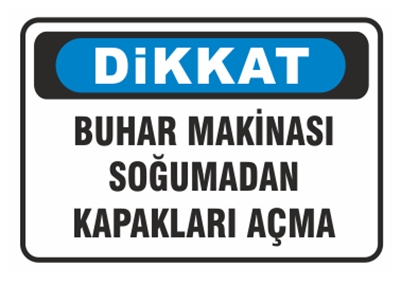 Dikkat Buhar Makinası Soğumadan Kapakları Açma