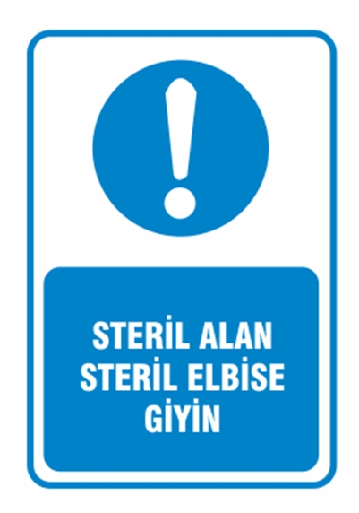 Steril Alan Steril Elbise Giyin
