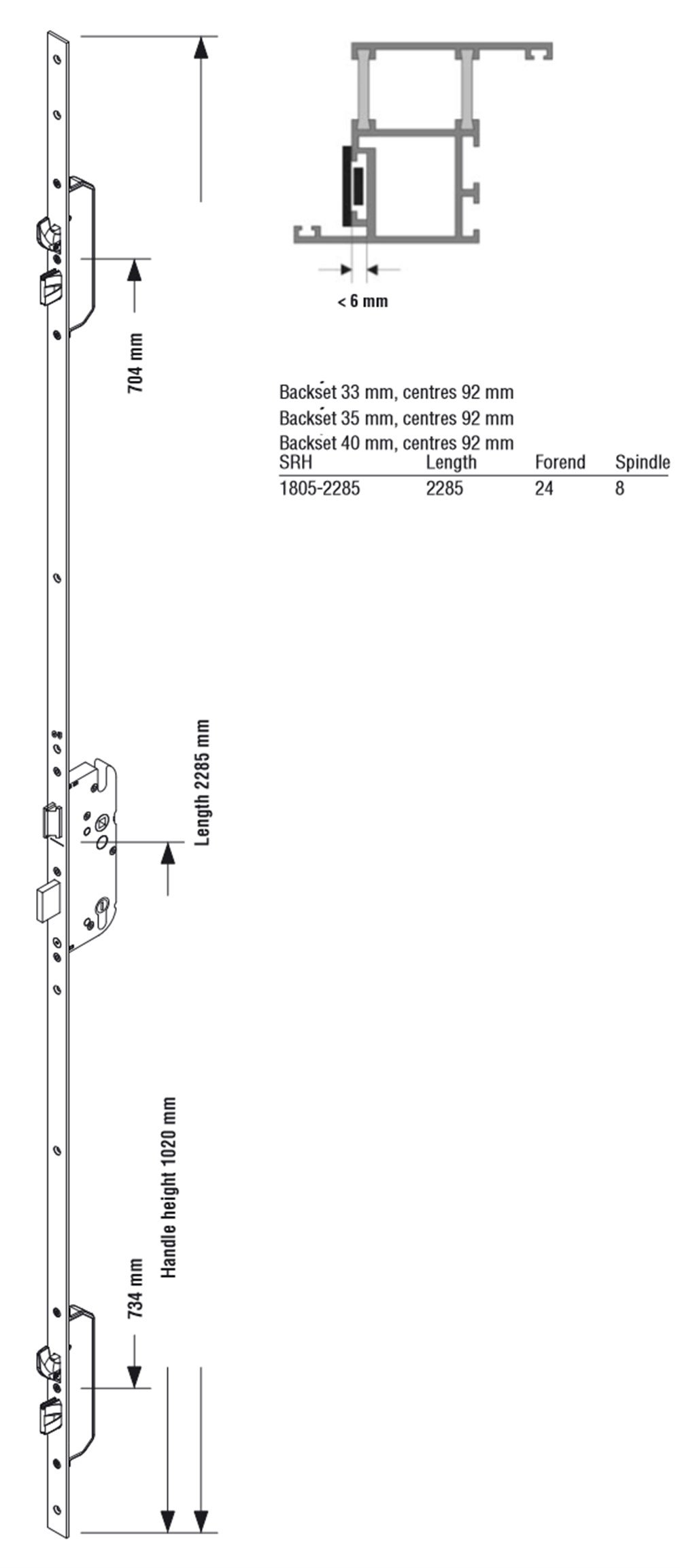 4 NOKTADAN EMNİYETLİ GÜVENLİKLİ  SECURY KİLİTLİ KAPI İSPANYOLETİ 24 mm LAMA