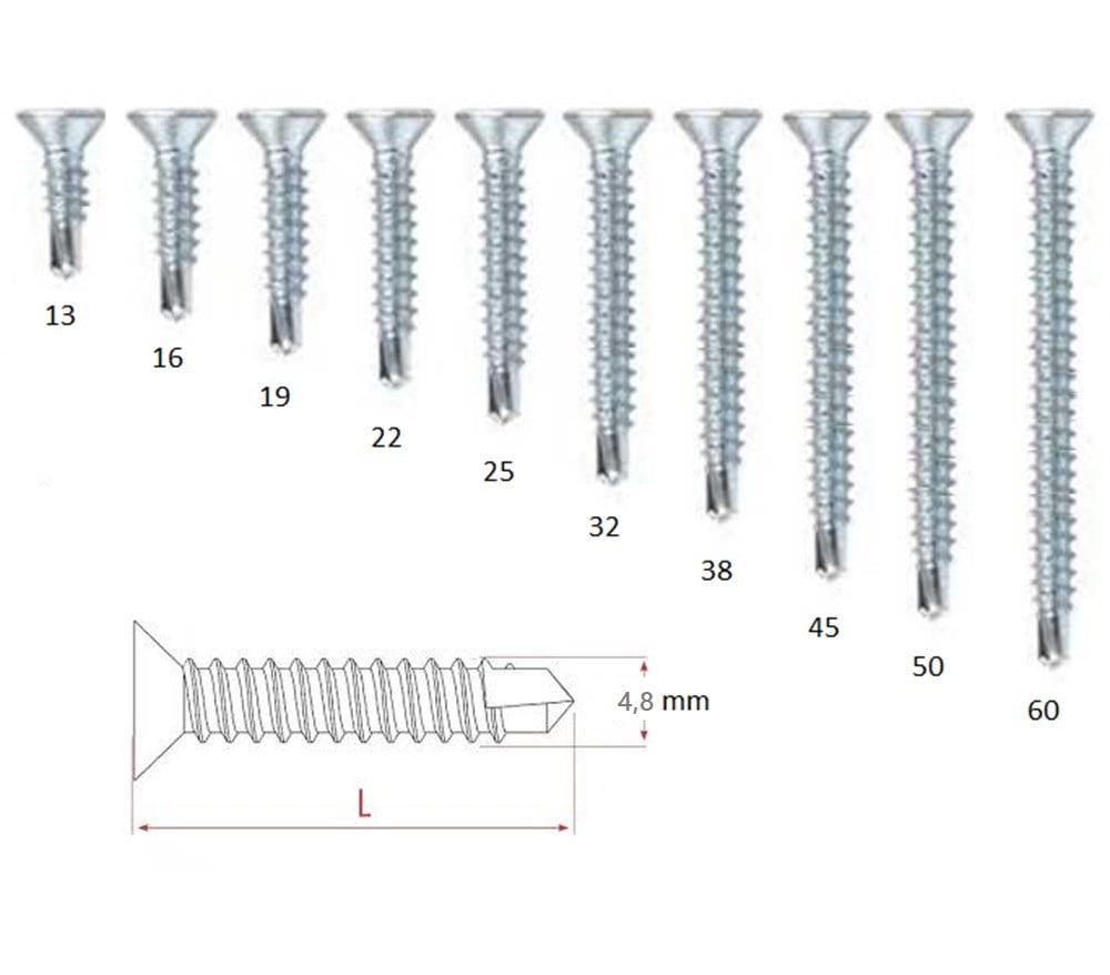 4.8 YHB MATKAP UÇLU VİDALAR