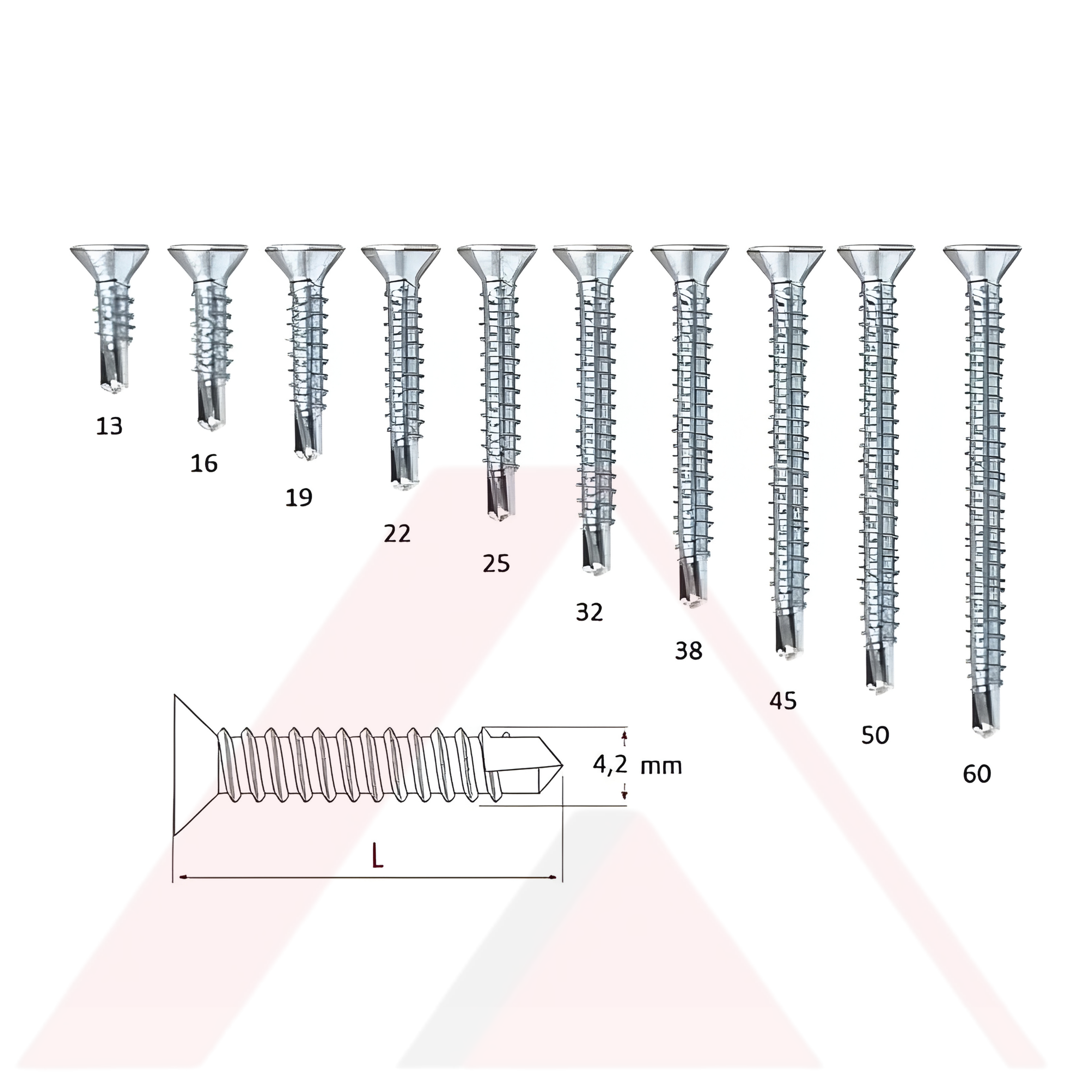 4,2 YHB MATKAP UÇLU VİDA