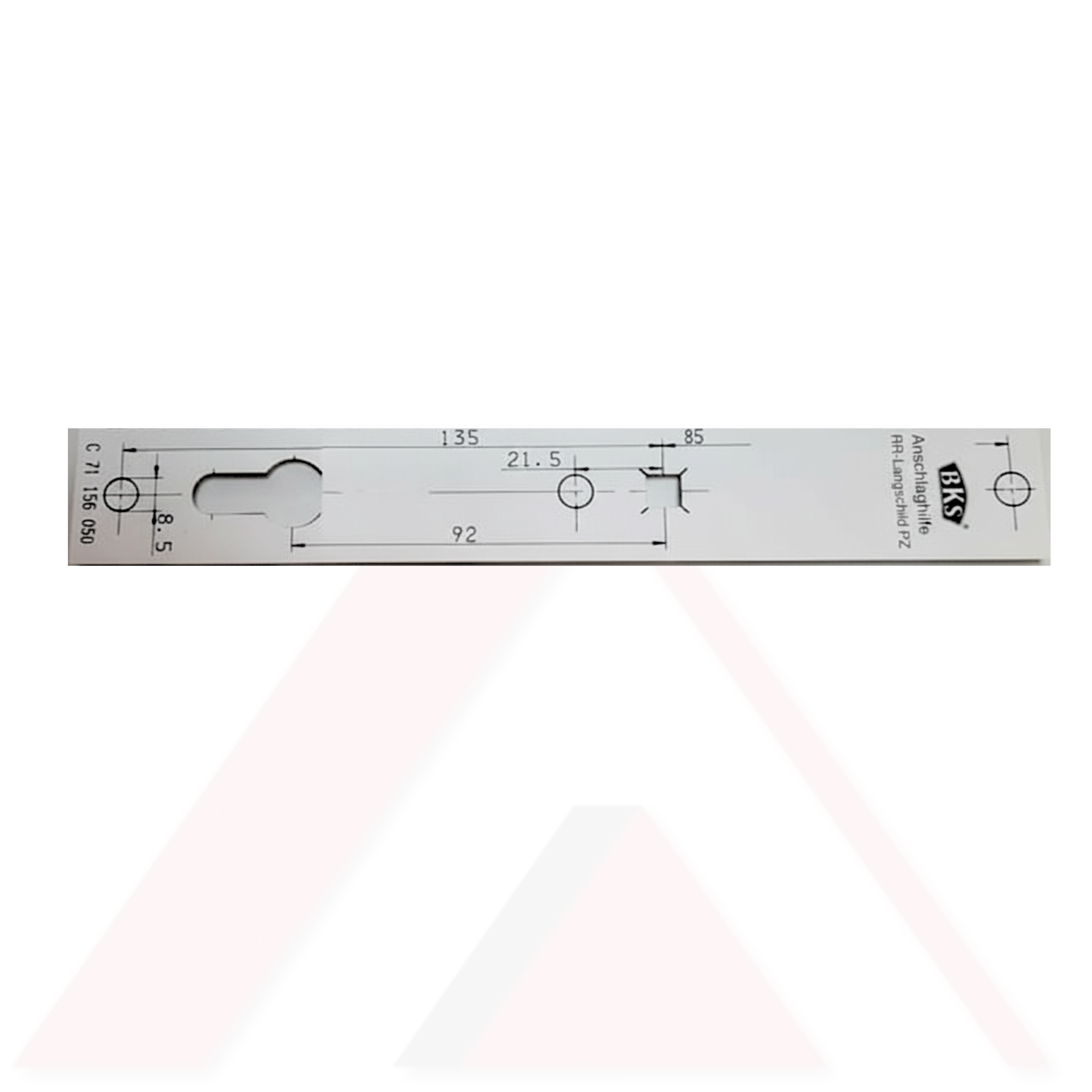 ALUMİNYUM ELOKSAL KAPI KOLU AYNALI 30X92 mm