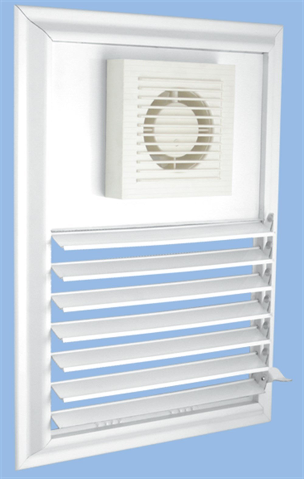 ALUMİNYUM FAN MOTORLU MENFEZ PARLAK ELOKSAL