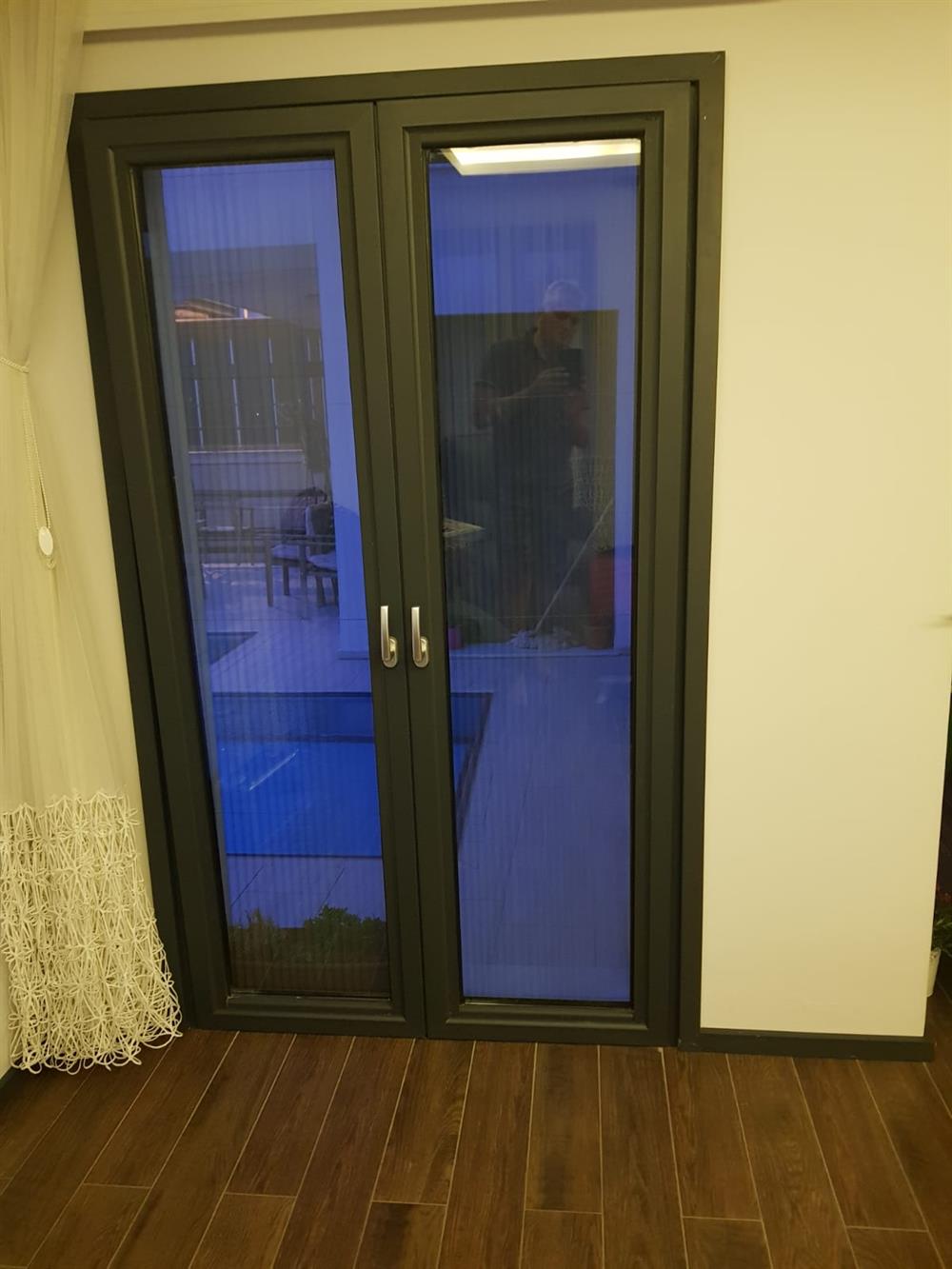 Aluminyum Gizli Menteşeli Çift Açılım Takımı Pvc Kanallı Aluminyumlar için (SOL)