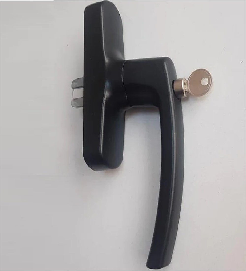 ALUMİNYUM KİLİTLİ EKSENEL PENCERE KOLU