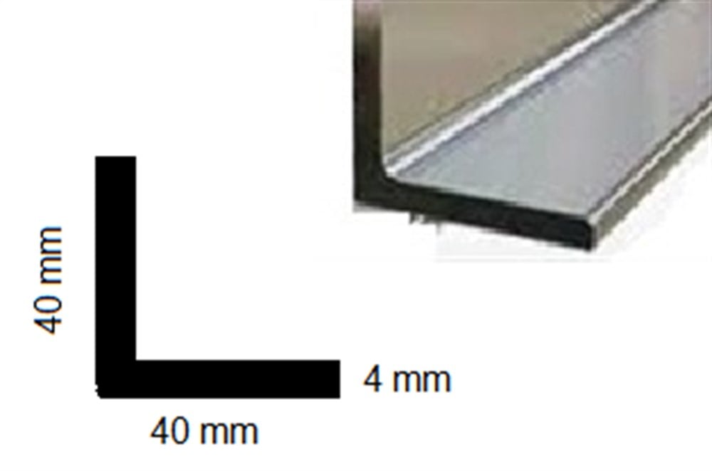 Aluminyum Köşebent 40x40 mm