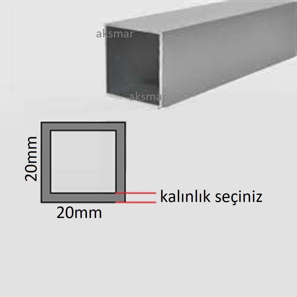 Aluminyum Kutu Profil 20x20