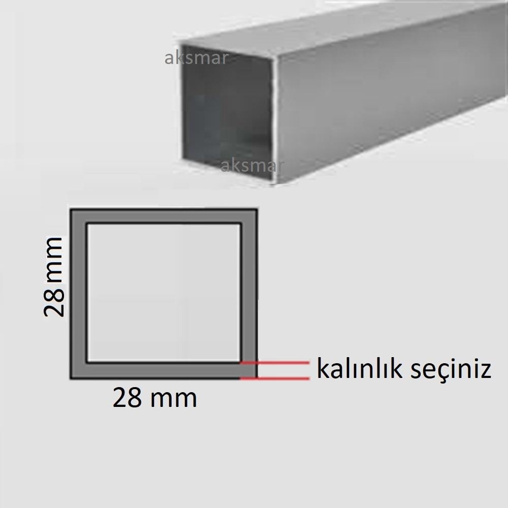 Aluminyum Kutu Profil 28x28