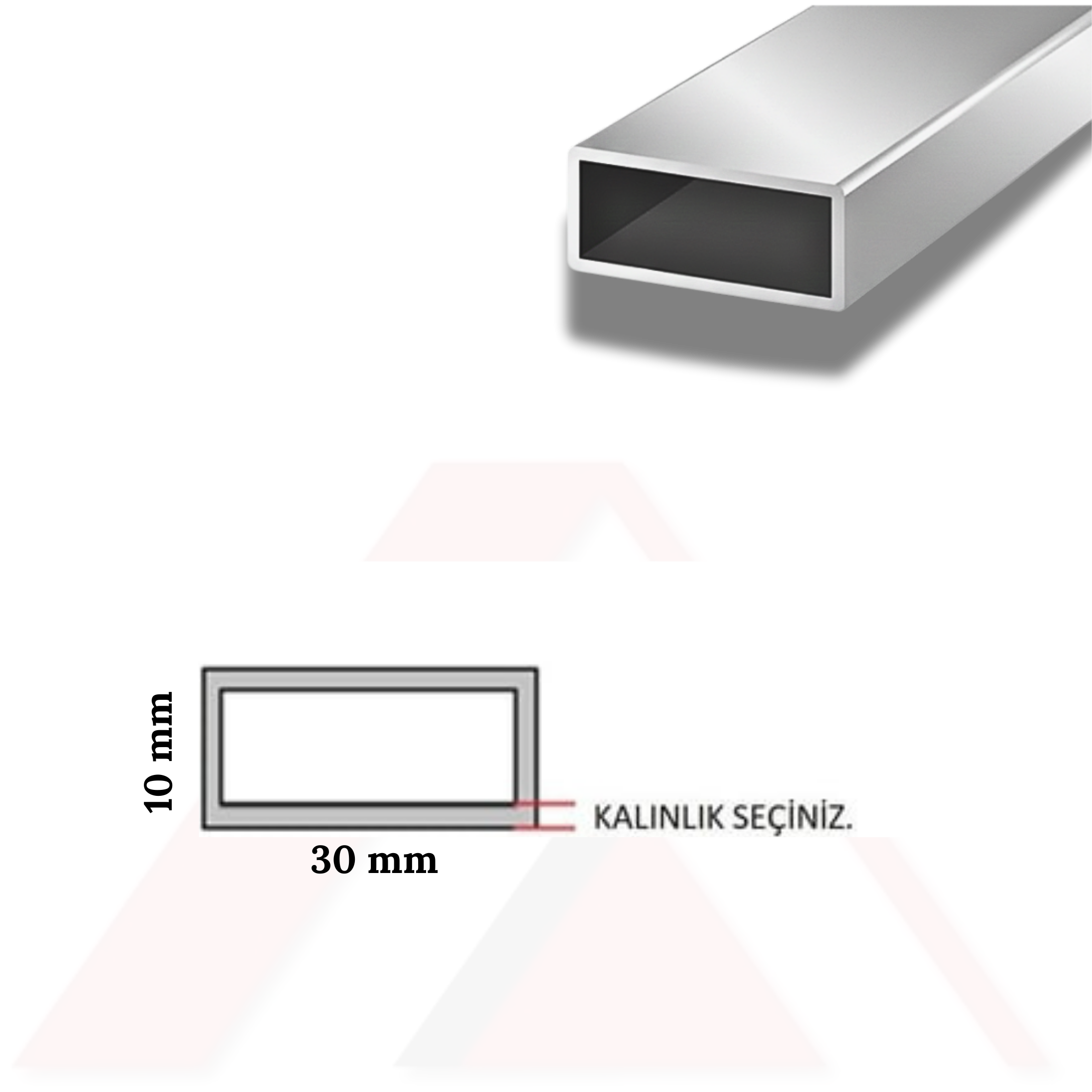 Aluminyum Kutu Profil 30x10