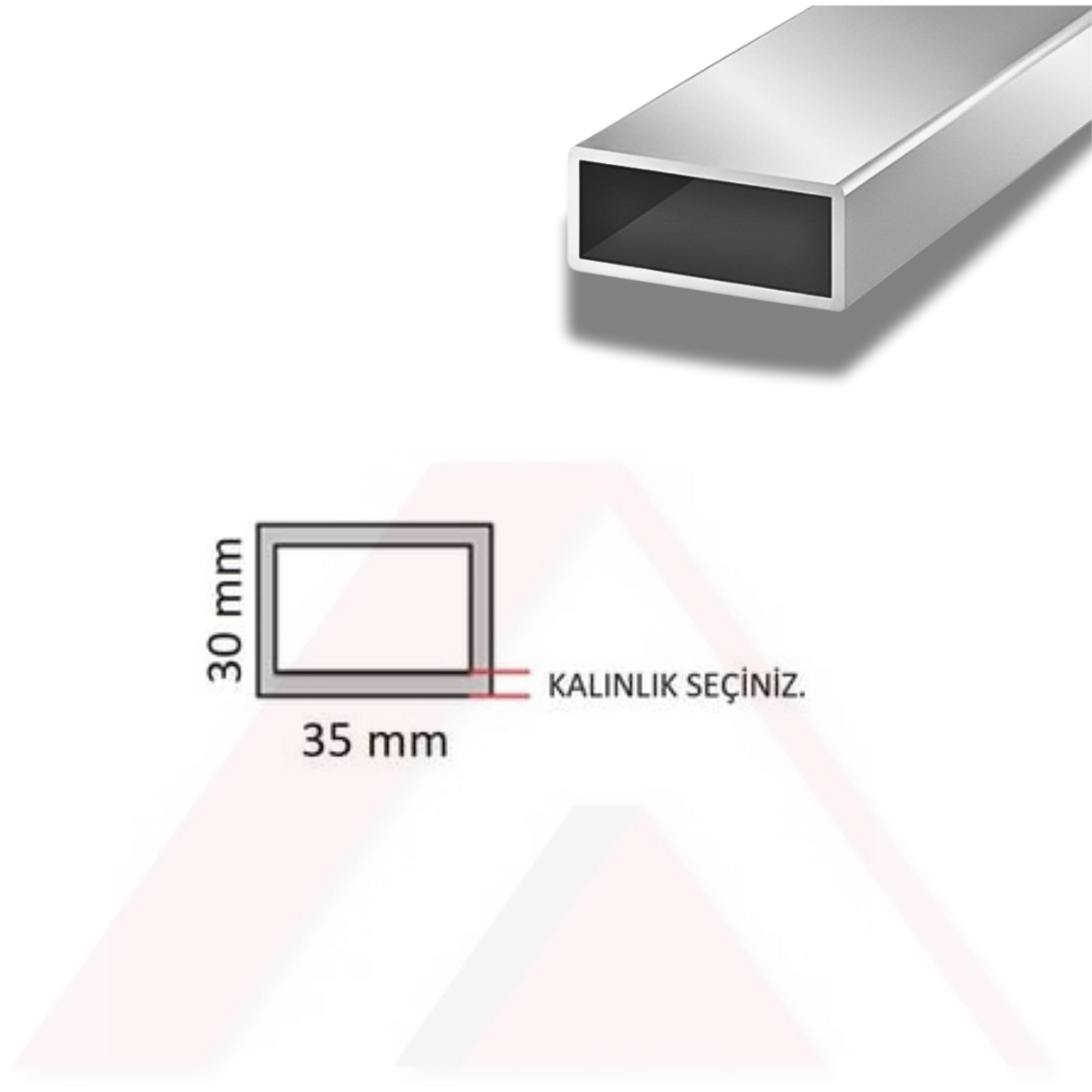 Aluminyum Kutu Profil 35x30