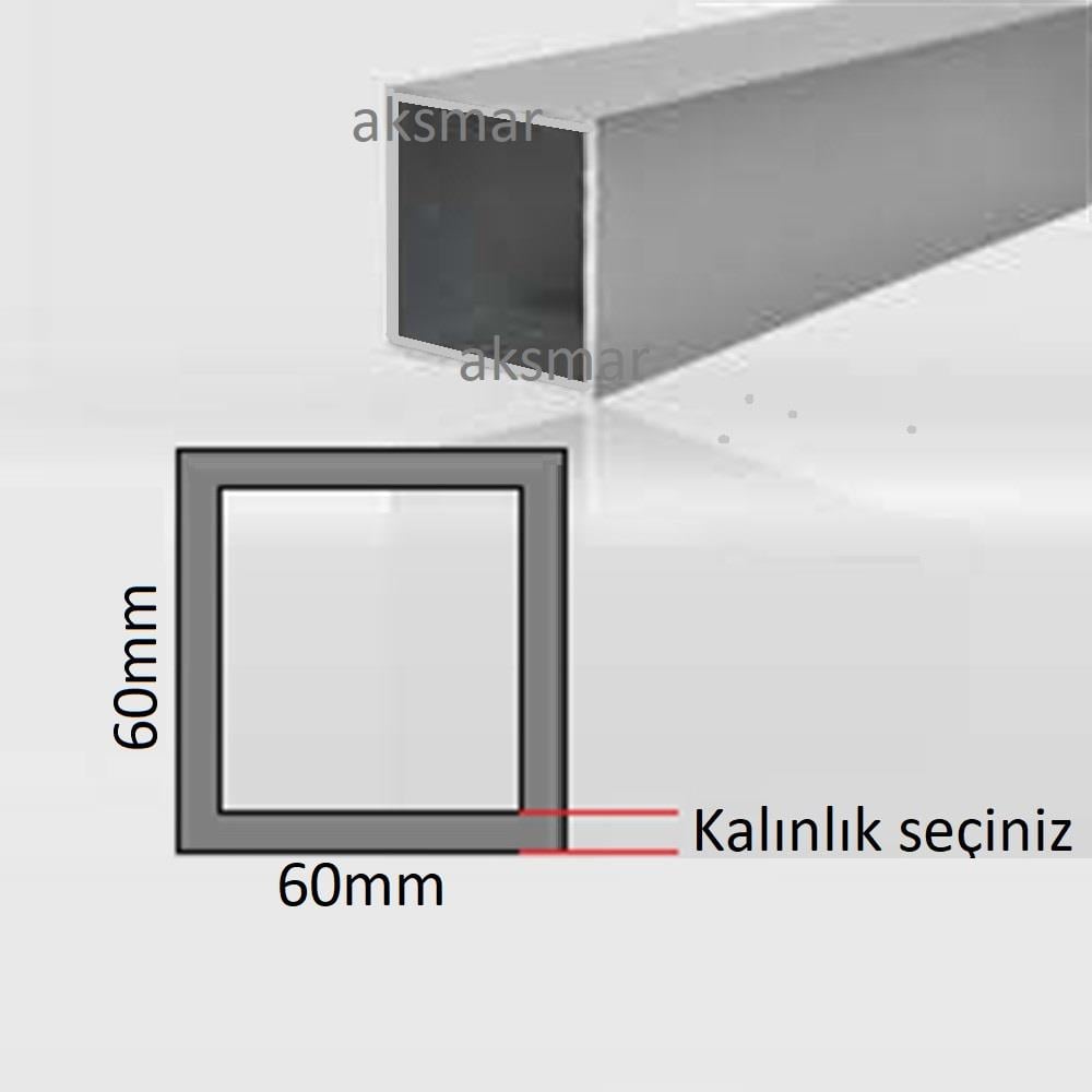 Aluminyum Kutu Profil 60x60
