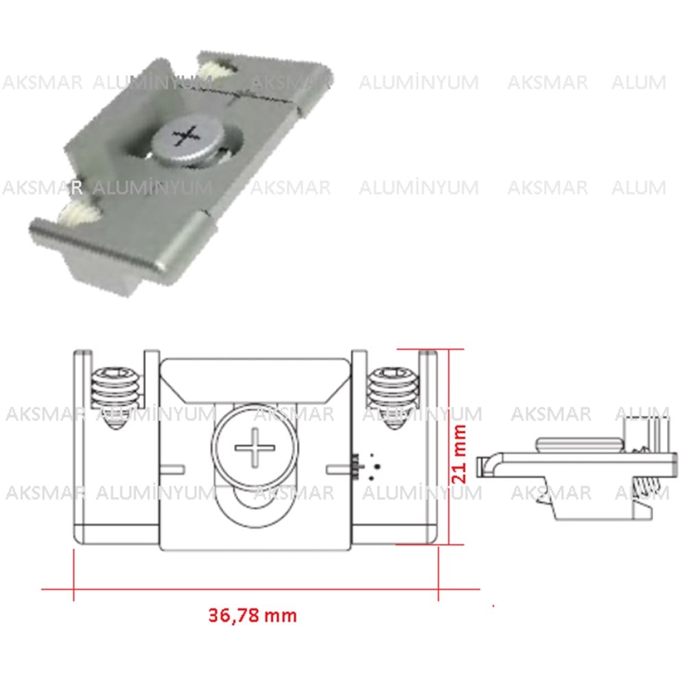 ALUMİNYUM PENCERELER İÇİN AYARLI KARŞILIK