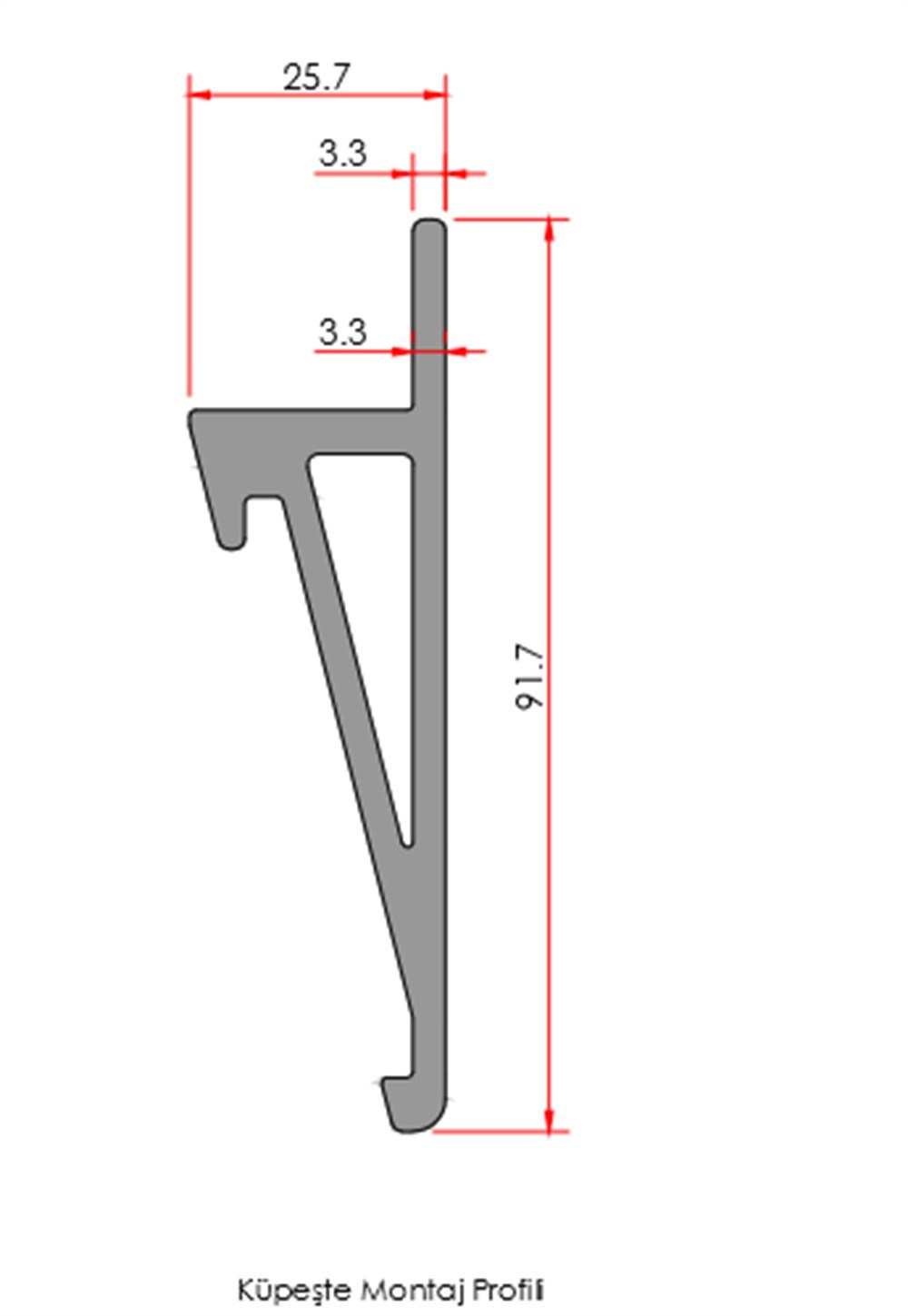 AYARLI BAZA CAM SIKIŞTIRMA PROFİLİ