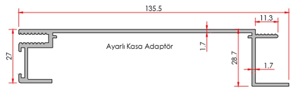 AYARLI KASA uzatma ADAPTÖR  (275-300)