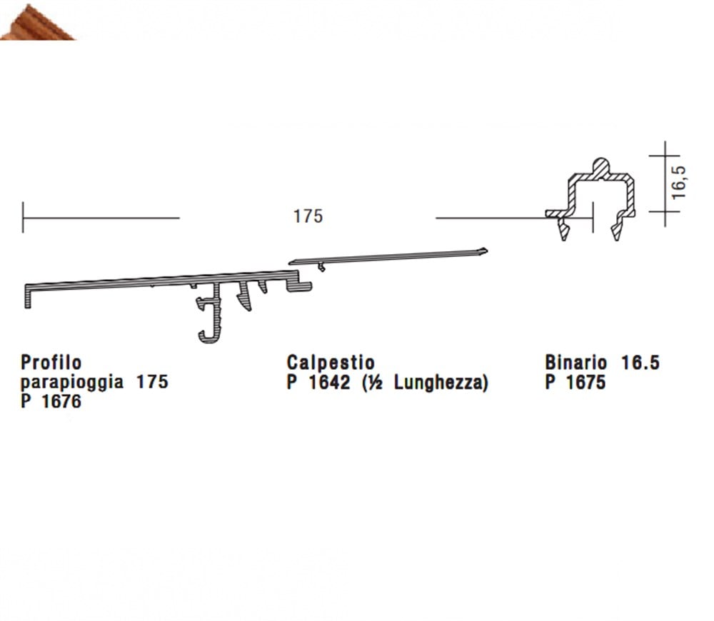 Basma Ray Profili VEKA Softline 70, Topline-5000mm 