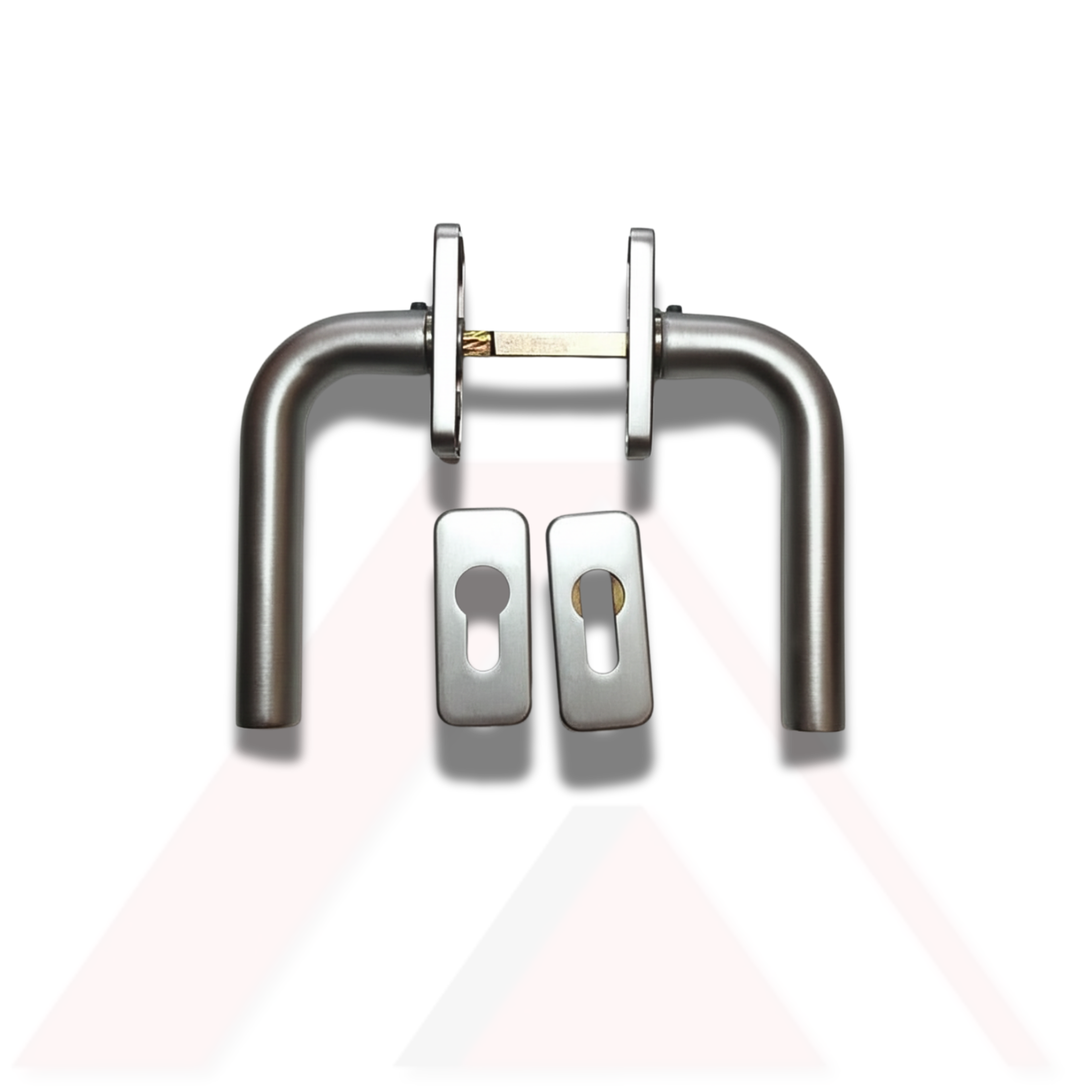 BKS ALUMİNYUM ELOKSAL ROZETLİ KAPI KOLU 