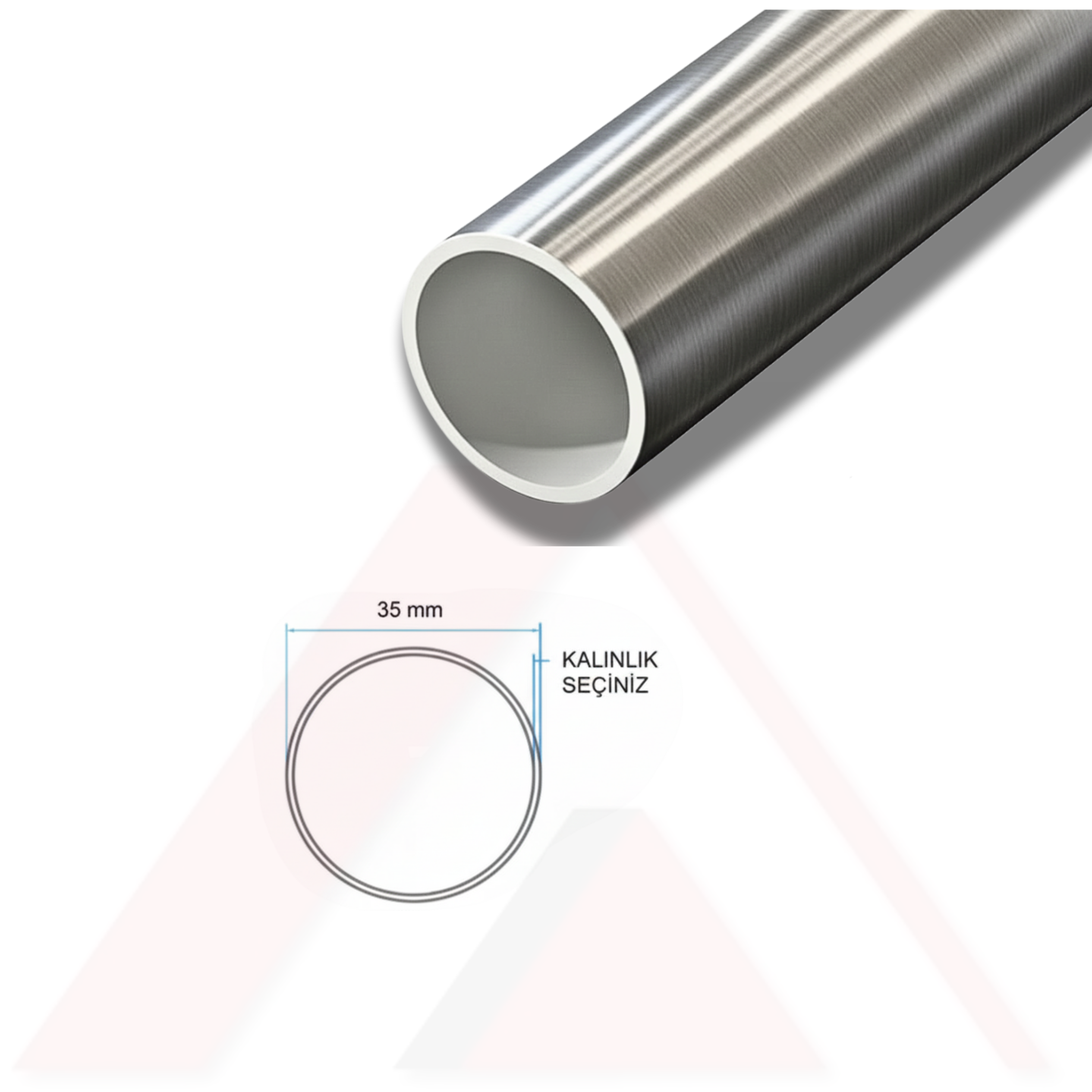 BORU 35 LIK PROFIL PARLAK ELOKSAL