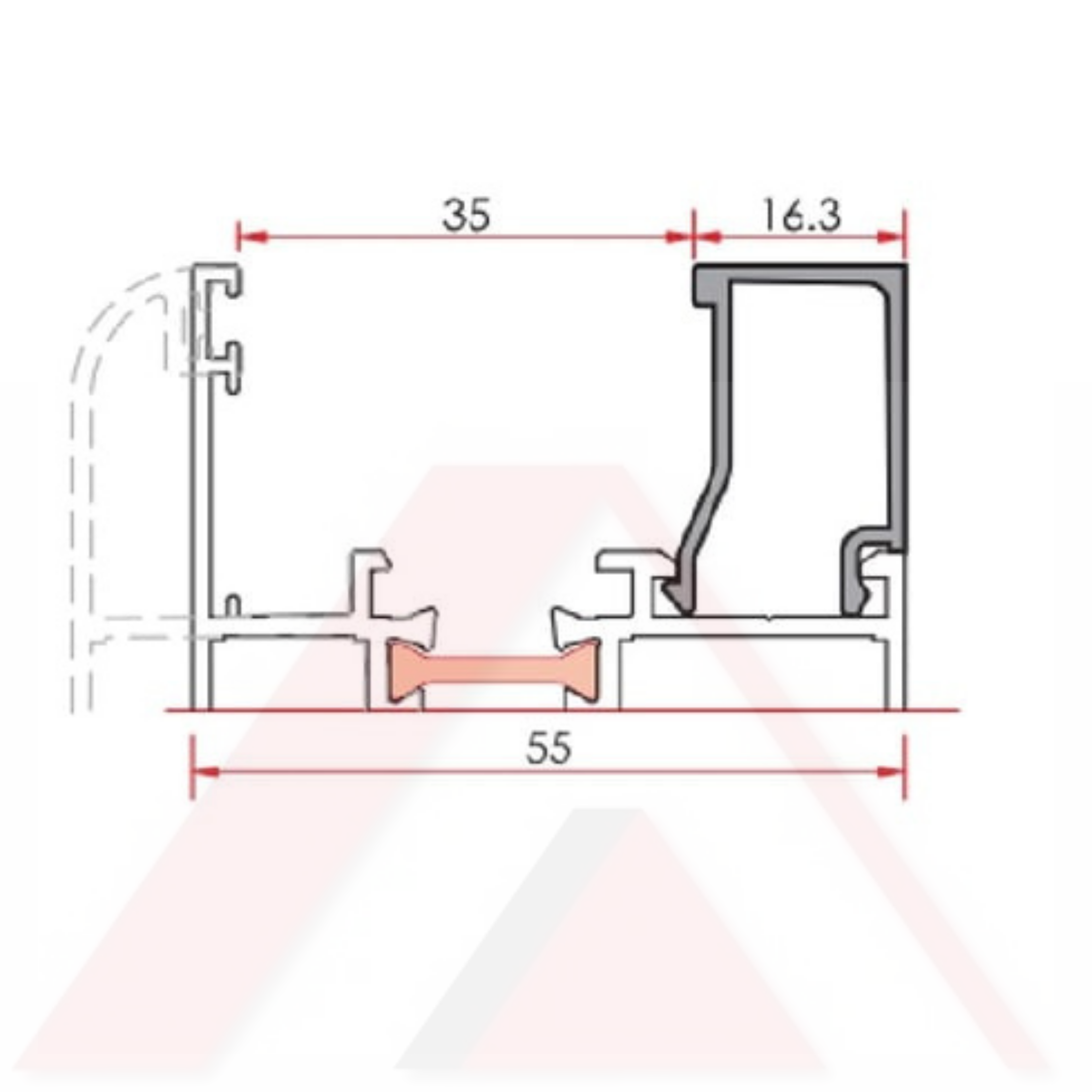 CAM ÇITASI 16,3 mm 