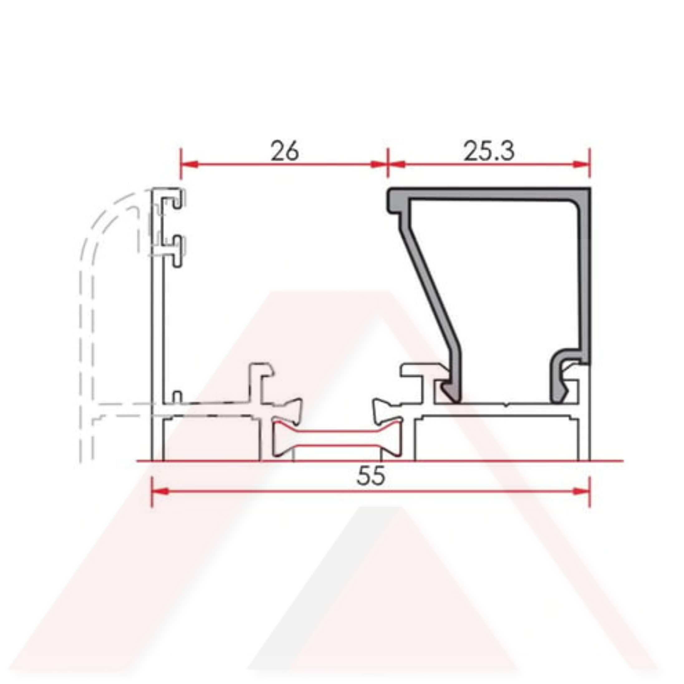 CAM ÇITASI 25,3 mm 