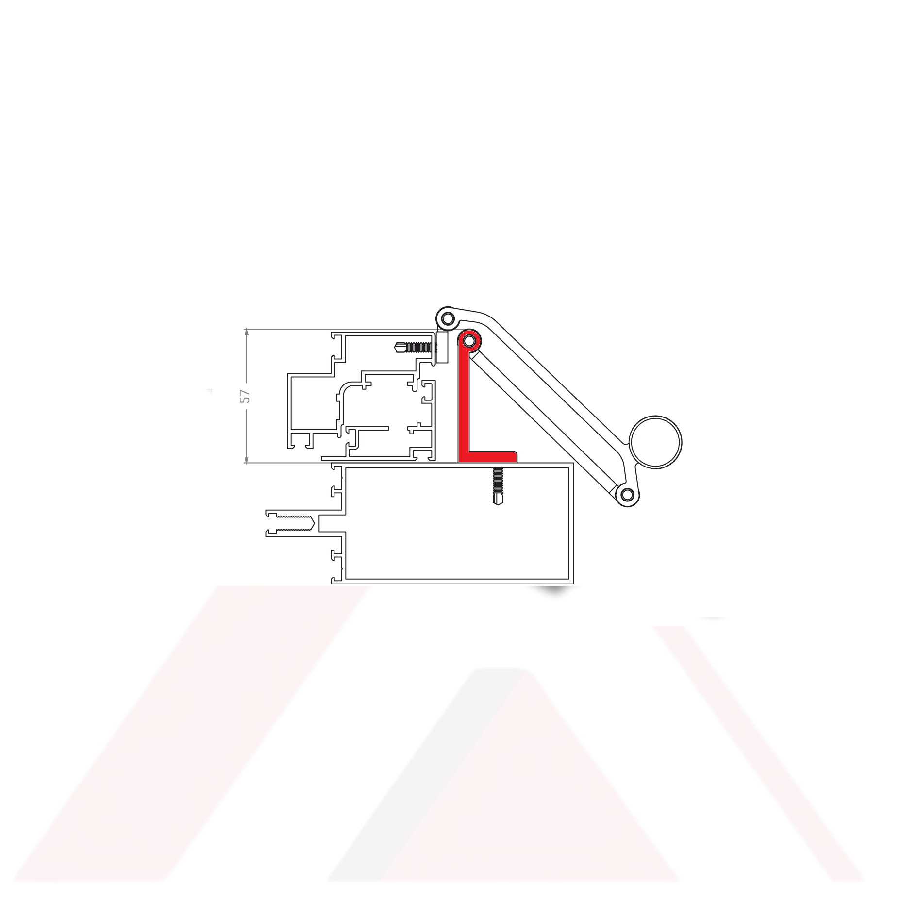 Cephe Mafsal Kol Kapaklı Cepheye Göre