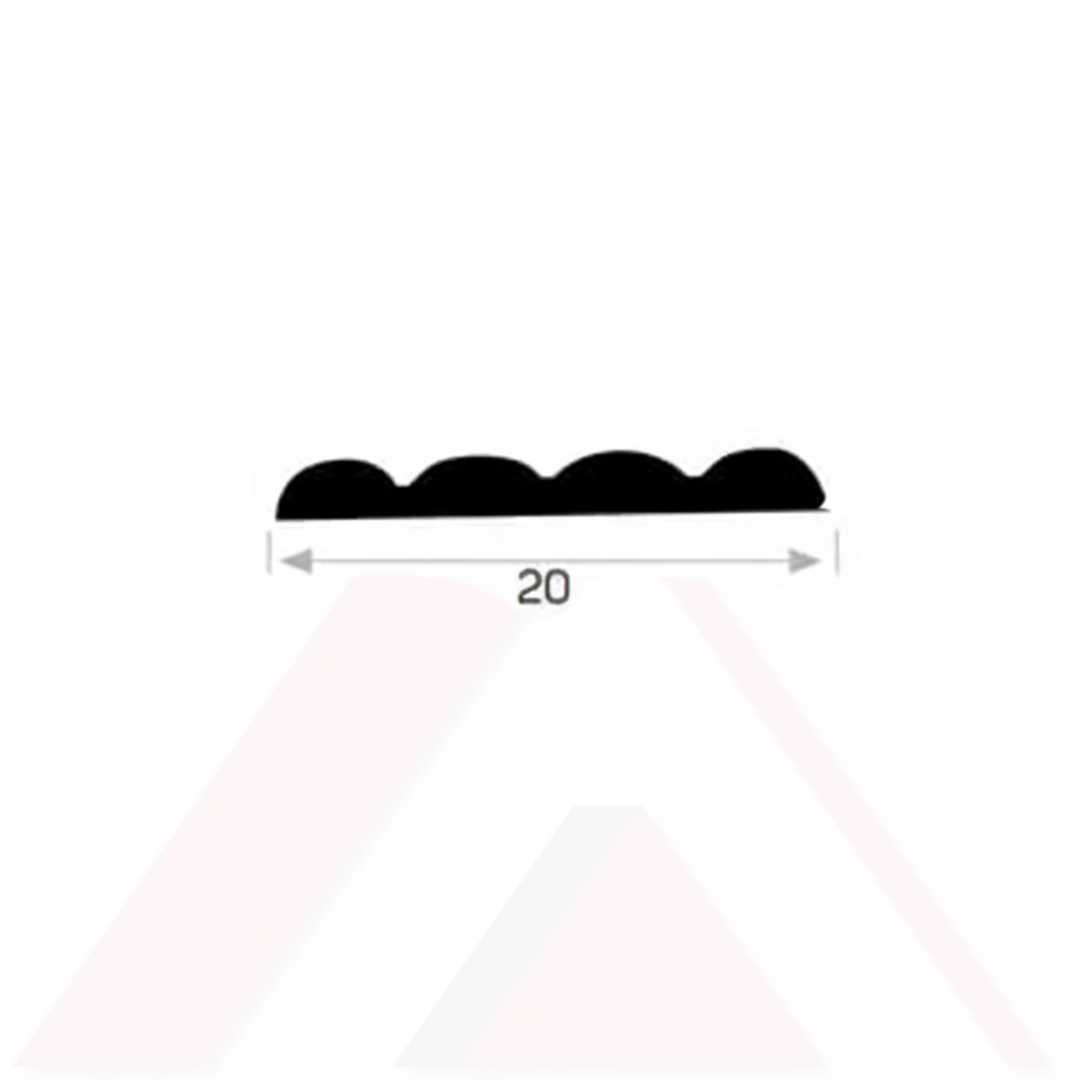 ÇİZGİLİ SÜS ÇITASI 20 mm